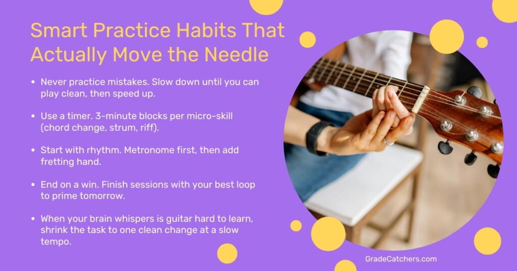 is guitar hard to learn habbits